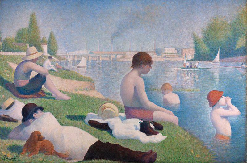 Georges Seurat, Baigneurs à Asnières - 1884