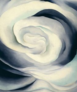 Georgia O'Keeffe, Abstraction White Rose, 1927 reproduction peinte à la main