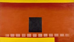 Georgia O Keeffe Black Door With Red - 1954 reproduction peinte à la main