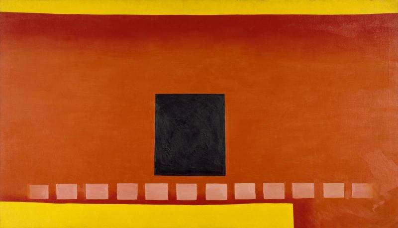Georgia O Keeffe Black Door With Red - 1954