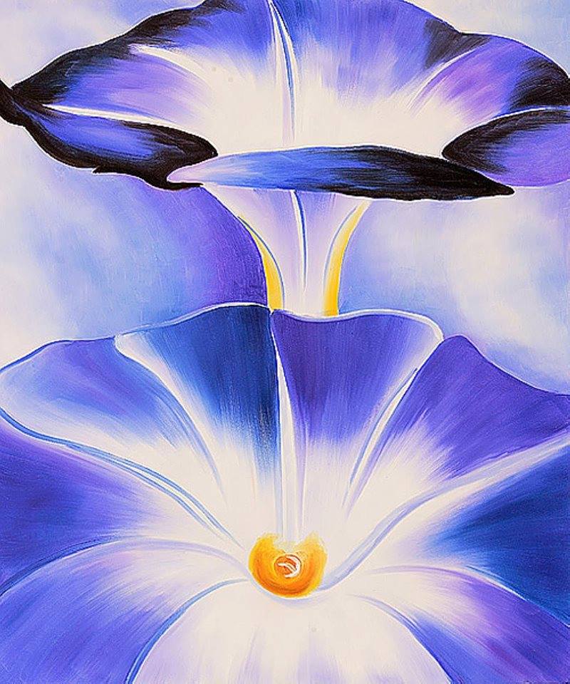 Georgia O Keeffe Blue Morning Glories - 1935