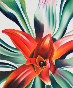 Georgia O Keeffe Leaves Of A Plant - 1942 reproduction peinte à la main