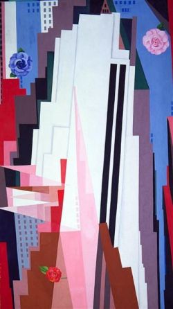 Georgia O Keeffe Manhattan 1932 reproduction peinte à la main