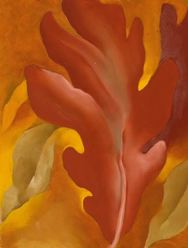 Georgia O Keeffe Oak Leaves 1923