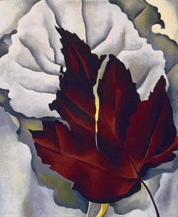 Georgia O Keeffe Pattern Of Leaves - 1923 reproduction peinte à la main