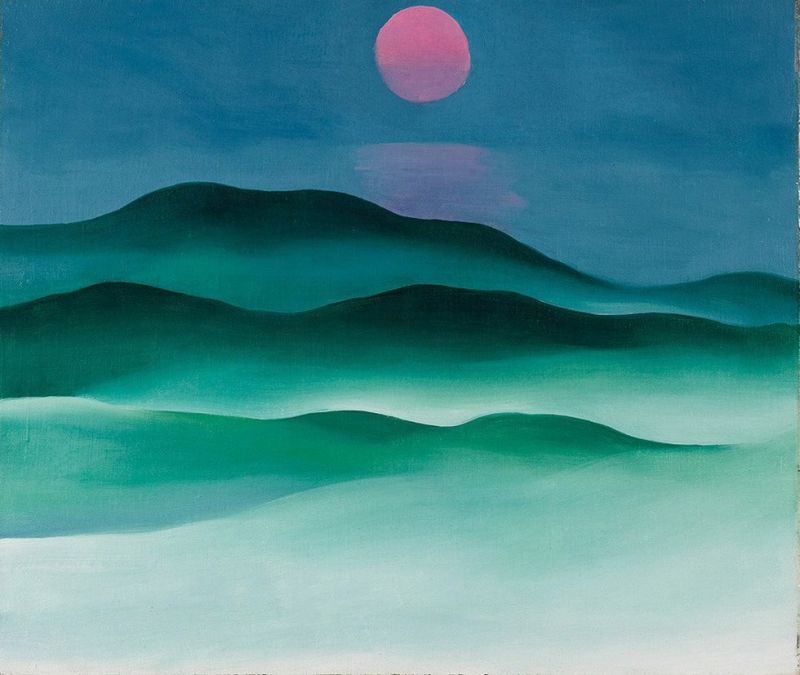 Georgia O’Keeffe, Pink Moon over Water, 1924