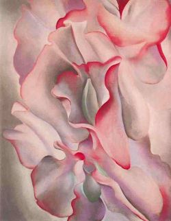 Georgia O Keeffe Pink Sweet Peas 2 1927 reproduction peinte à la main