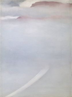 Georgia O’Keeffe, Road - Mesa with Mist, 1961 reproduction peinte à la main