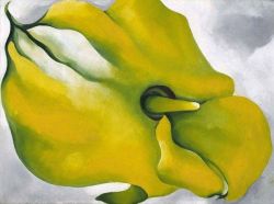 Georgia O Keeffe Yellow Calla 1926 reproduction peinte à la main
