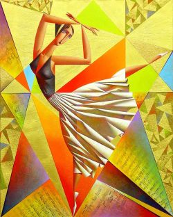 Peinture sur toile de Georgy Kurasov Classical Dance reproduction peinte à la main