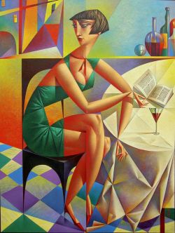 Peinture sur toile de Georgy Kurasov Expectations reproduction peinte à la main