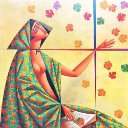 Peinture sur toile de Georgy Kurasov Fall Of The Leaves reproduction peinte à la main