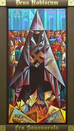Peinture sur toile de Georgy Kurasov Fra Savonarola reproduction peinte à la main