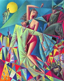 Peinture sur toile de Georgy Kurasov Master And Margarita reproduction peinte à la main
