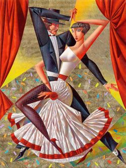 Peinture sur toile de Georgy Kurasov Tango reproduction peinte à la main