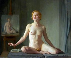 Gerald Festus Kelly Nude Study - Petite English Model reproduction peinte à la main