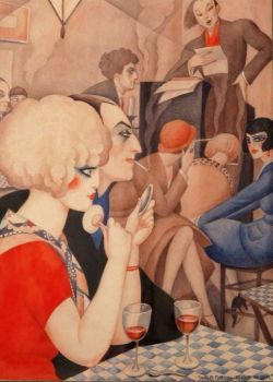 Gerda Wegener La Vie Parisienne reproduction peinte à la main