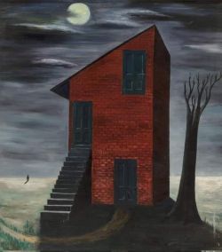 Peinture sur toile de Gertrude Abercrombie Lonely House reproduction peinte à la main