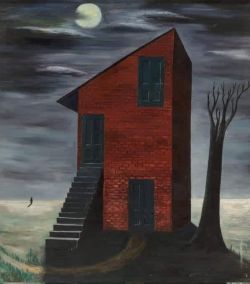 Gertrude Abercrombie Lonely House reproduction peinte à la main
