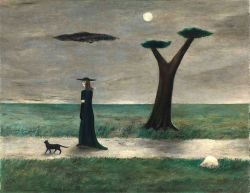 Peinture sur toile de Gertrude Abercrombie The Stroll - 1943 reproduction peinte à la main