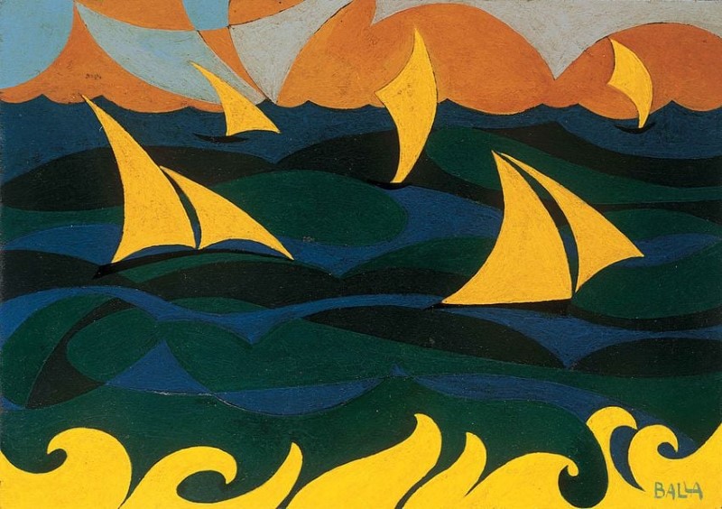 Giacomo Balla, Linee Forze Del Mare 1919