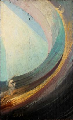 Giacomo Balla Scena Spirituale reproduction peinte à la main