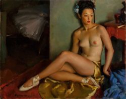 Gillette Elvgren Ballerina reproduction peinte à la main