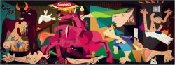 Peinture sur toile de Guernica-pop-art reproduction peinte à la main