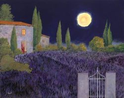 Guido Borelli Lavanda Di Notte reproduction peinte à la main