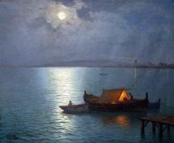 Guillermo Gomez Gil Nightfall reproduction peinte à la main