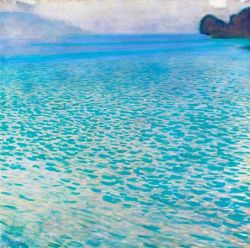 Peinture sur toile de Gustav Klimt Attersee 1900 reproduction peinte à la main