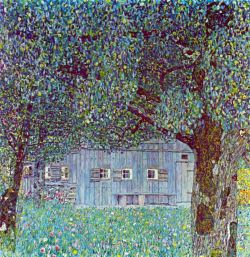 Peinture sur toile de Gustav Klimt Farmhouse In Upper Austria reproduction peinte à la main