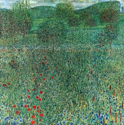 Peinture sur toile de Gustav Klimt Garden Landscape reproduction peinte à la main