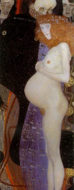 Peinture sur toile de Gustav Klimt Hope 1 - 1903 reproduction peinte à la main
