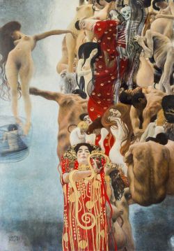 Peinture sur toile de Gustav Klimt Medecine reproduction peinte à la main