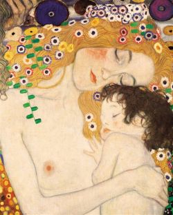 Peinture sur toile de Gustav Klimt Mother And Child reproduction peinte à la main