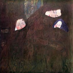 Peinture sur toile de Gustav Klimt Mother With Children reproduction peinte à la main