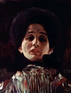 Peinture sur toile de Gustav Klimt Portrait Of A Woman - 1899 reproduction peinte à la main