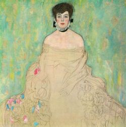Peinture sur toile de Gustav Klimt Portrait Of Amalie Zuckerkandl reproduction peinte à la main