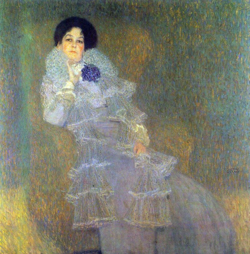 Gustav Klimt Portrait Of Marie Henneberg - Portrait In Purple