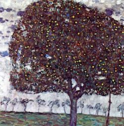 Peinture sur toile de Gustav Klimt The Apple Tree reproduction peinte à la main