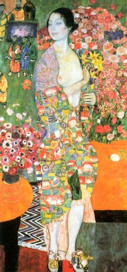 Peinture sur toile de Gustav Klimt The Dancer reproduction peinte à la main
