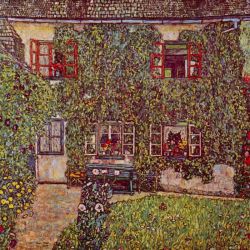 Peinture sur toile de Gustav Klimt The House Of Guard reproduction peinte à la main