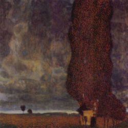 Peinture sur toile de Gustav Klimt Thunderstorm reproduction peinte à la main