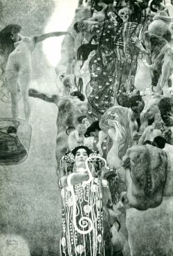 Peinture sur toile de Gustav Klimt University Of Vienna Ceiling Painting reproduction peinte à la main