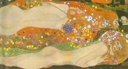 Peinture sur toile de Gustav Klimt Water Snakes - Friends 2 reproduction peinte à la main