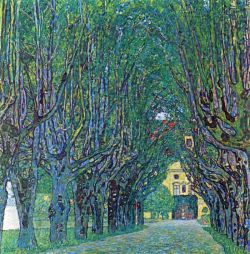 Peinture sur toile de Gustav Klimt Way To The Park reproduction peinte à la main