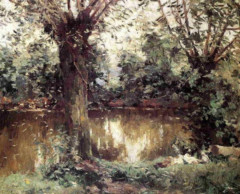 Gustave Caillebotte, Landscape, Banks of The Yerres - c.1875