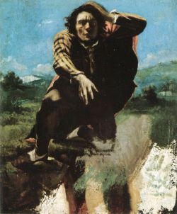 Gustave Courbet, Fou de peur reproduction peinte à la main