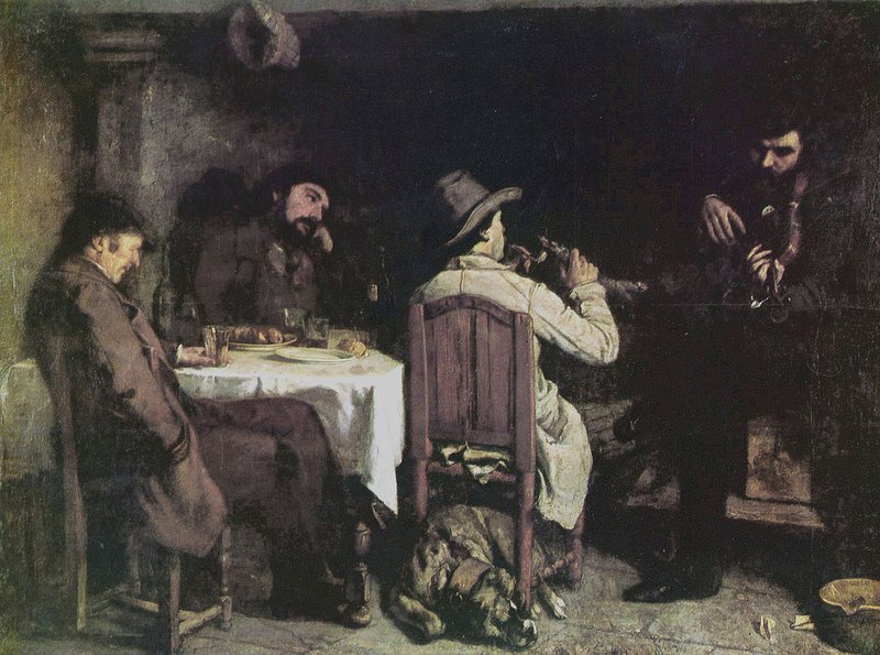 Gustave Courbet, L'Après-dînée à Ornans